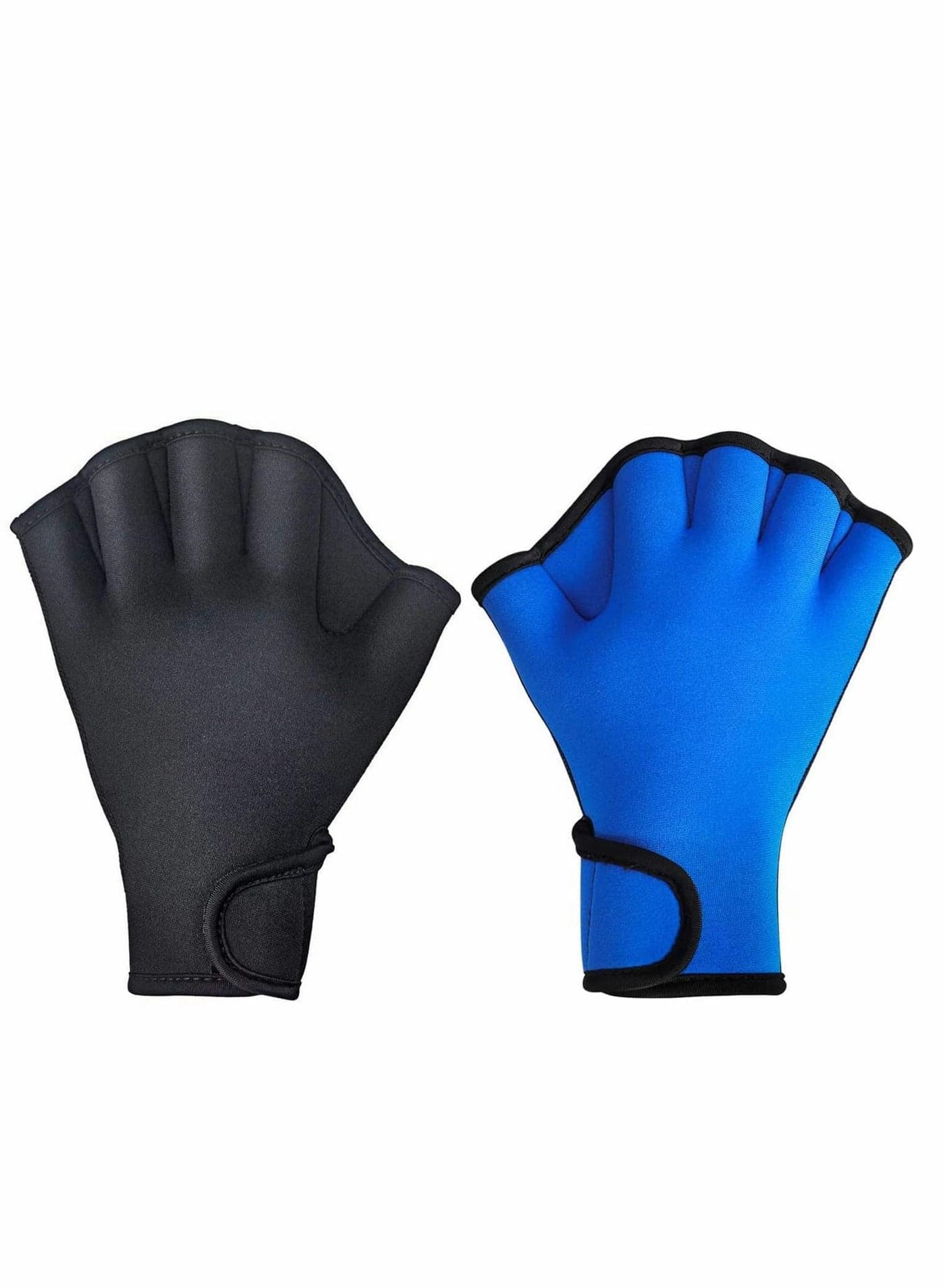 2 Pairs Aquatic Gloves for Helping Upper Body Resistance, Webbed Swim Well Stitching, No Fading, Sizes Men Women Adult Children Fitness Water Resistance Training M