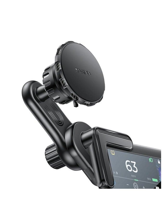 C212 Built-in Base Locking Knob Floating Screen Snap-on Magnet Car Phone Holder