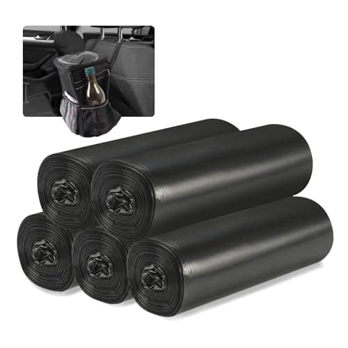 Car Trash Can Bags 5Pack total 75 bags For Car