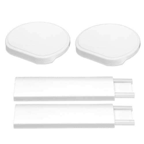 White - Expansion Pack - 2 Straight Tracks and 2 Trays. Does not Work Without the Lazy Susan Revolution Full Set (Sold Separately).