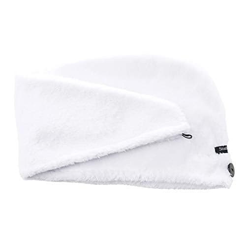Studio Dry Ultra Absorbent Turban Hair Towel Wrap, White