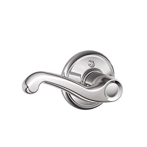 SCHLAGE Lock Company SCHLAGE Left Handed Lever Non-Turning Lock, Bright Chrome (F170 FLA 625 LH)