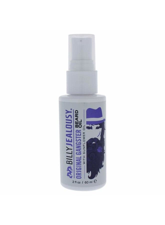 Beard Oil for Men, Weightless, Low Shine, and Hydrating Beard Moisturizer for Softer Hair, Helps Prevent Itching and Flakes, Original Gangster, 2 Fl Oz