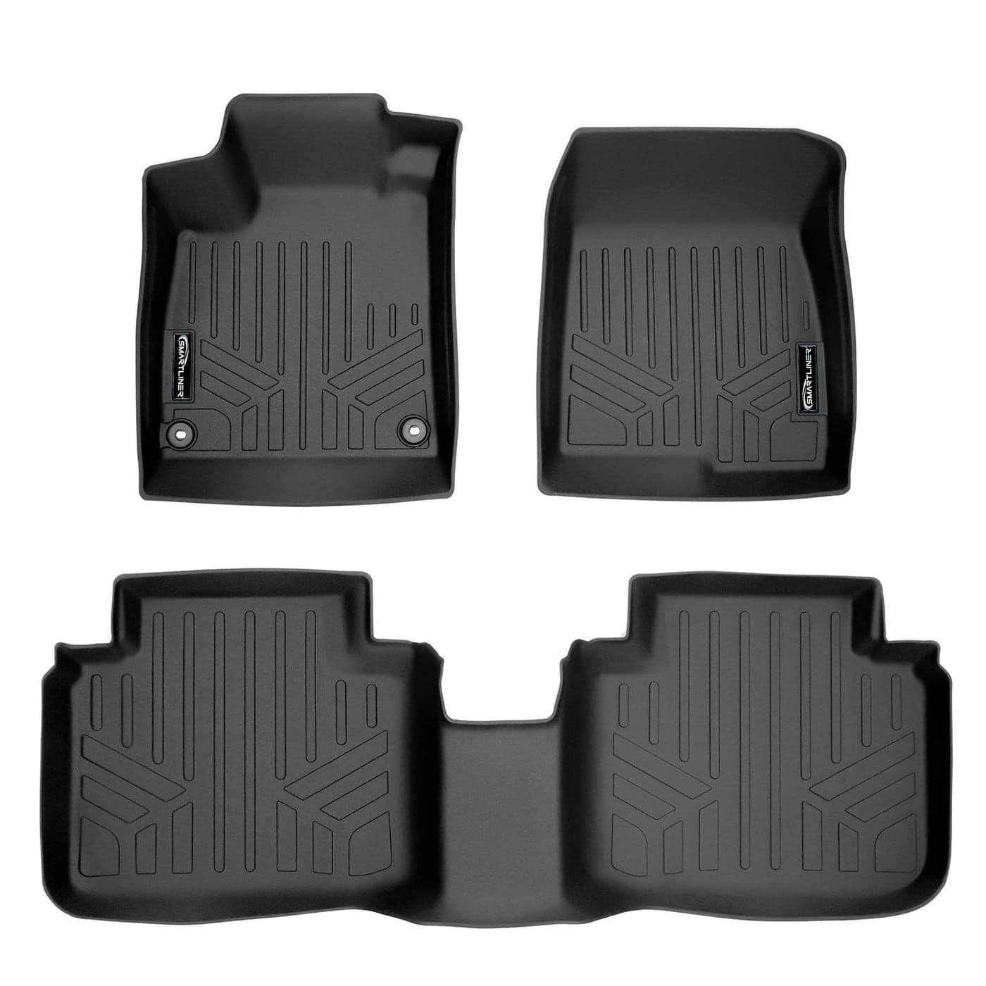 SMARTLINER Custom Fit Floor Mats 2 Row Liner Set Compatible with 20182022 Honda Accord