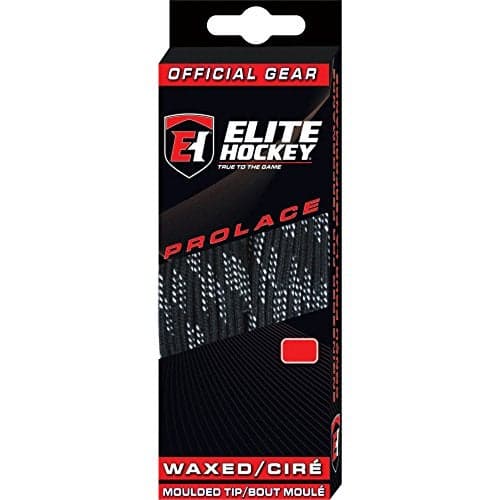 Elite Hockey Prolace Waxed Hockey Skate Laces (Black, 72")
