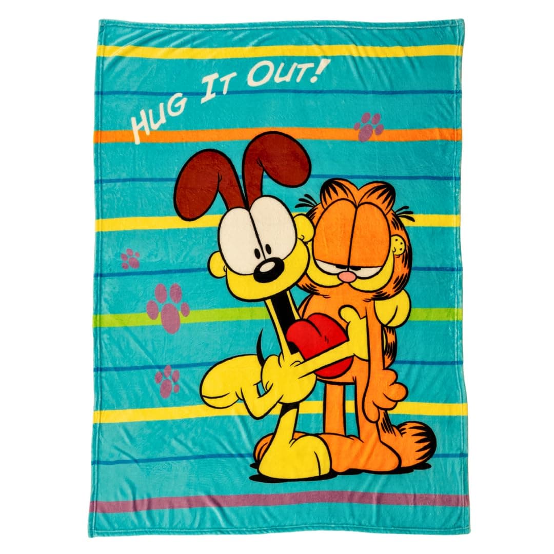 Franco Collectibles Garfield Bedding Super Soft Micro Raschel Throw 46 in x 60 in Official Licensed Product