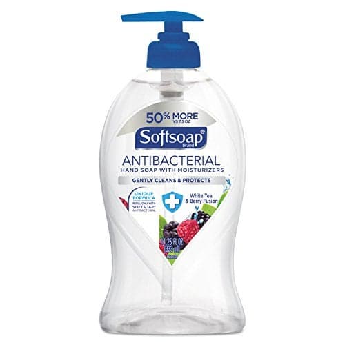 Softsoap Liquid Hand Soap Pump Antibacterial White Tea and Berry Fusion 1125 Ounce