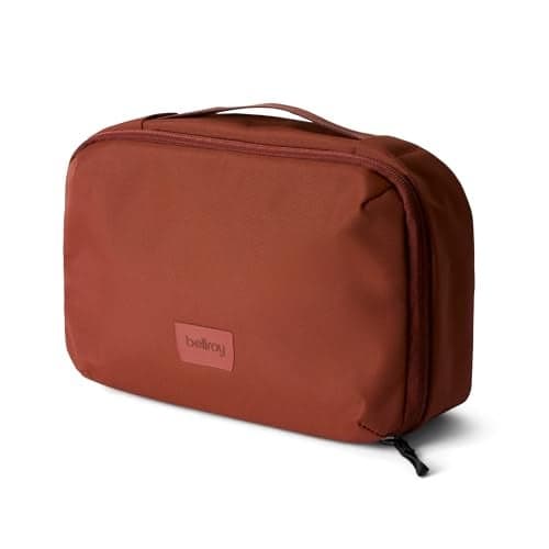 Bellroy Hanging Toiletry Kit (hanging 3 liter toiletry bag for men and women, and designed for travel) - Clay