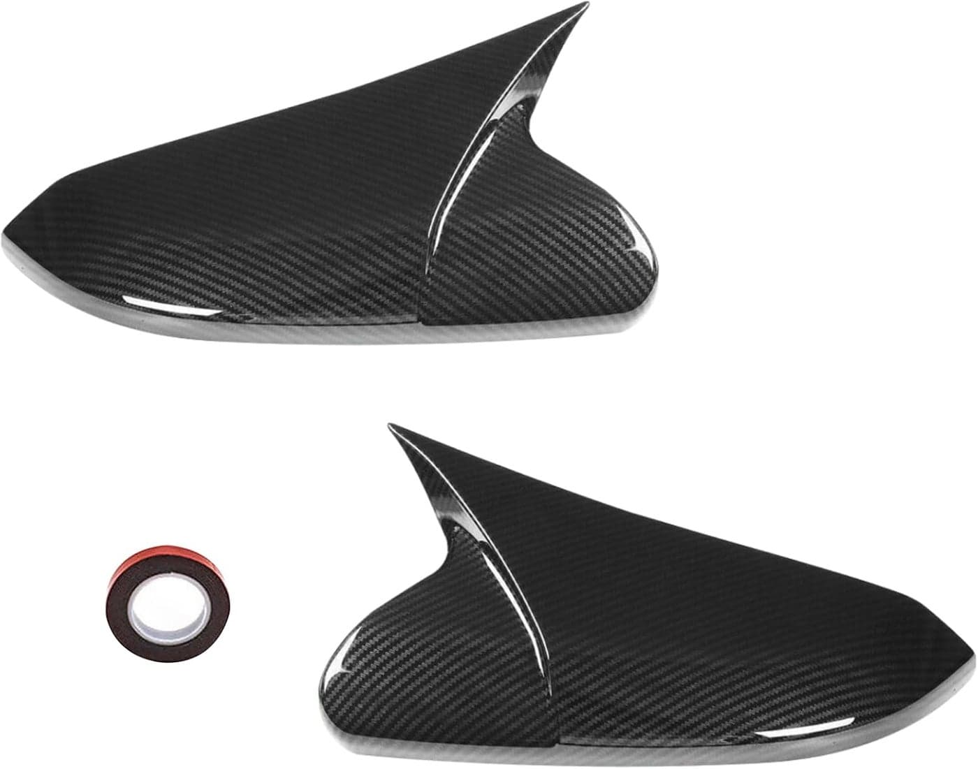 Moonlinks Glossy Black Side Mirror Covers for Honda Civic