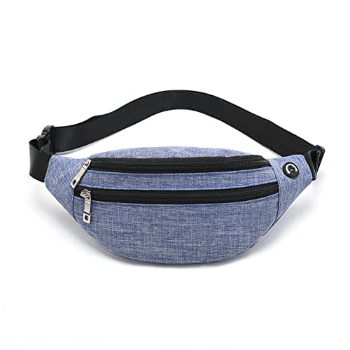 Fanny Pack for Men & Women - Waterproof Waist Bag Pack with Adjustable Strap for Travel Sports Running.(Purple-02)