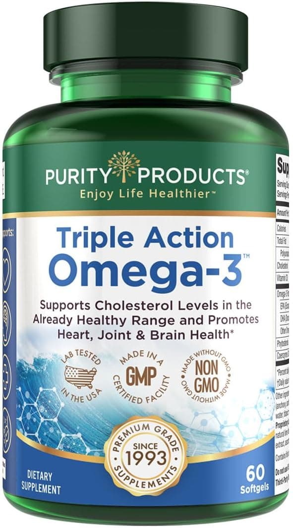 Purity Products Triple Action Omega3 Super Pill 60 Softgels