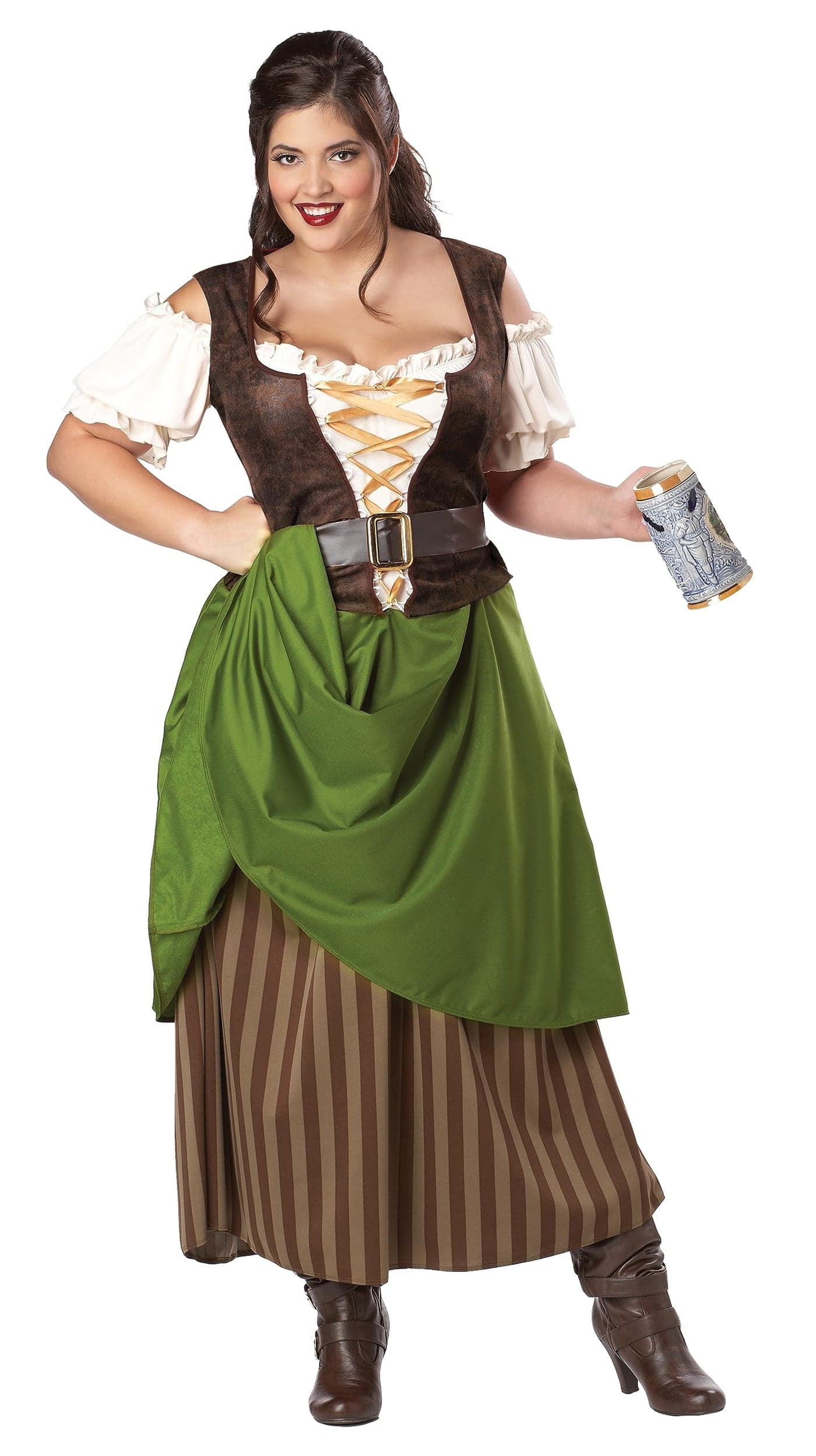 California Costumes Plus Size Tavern Maiden Costume 1X