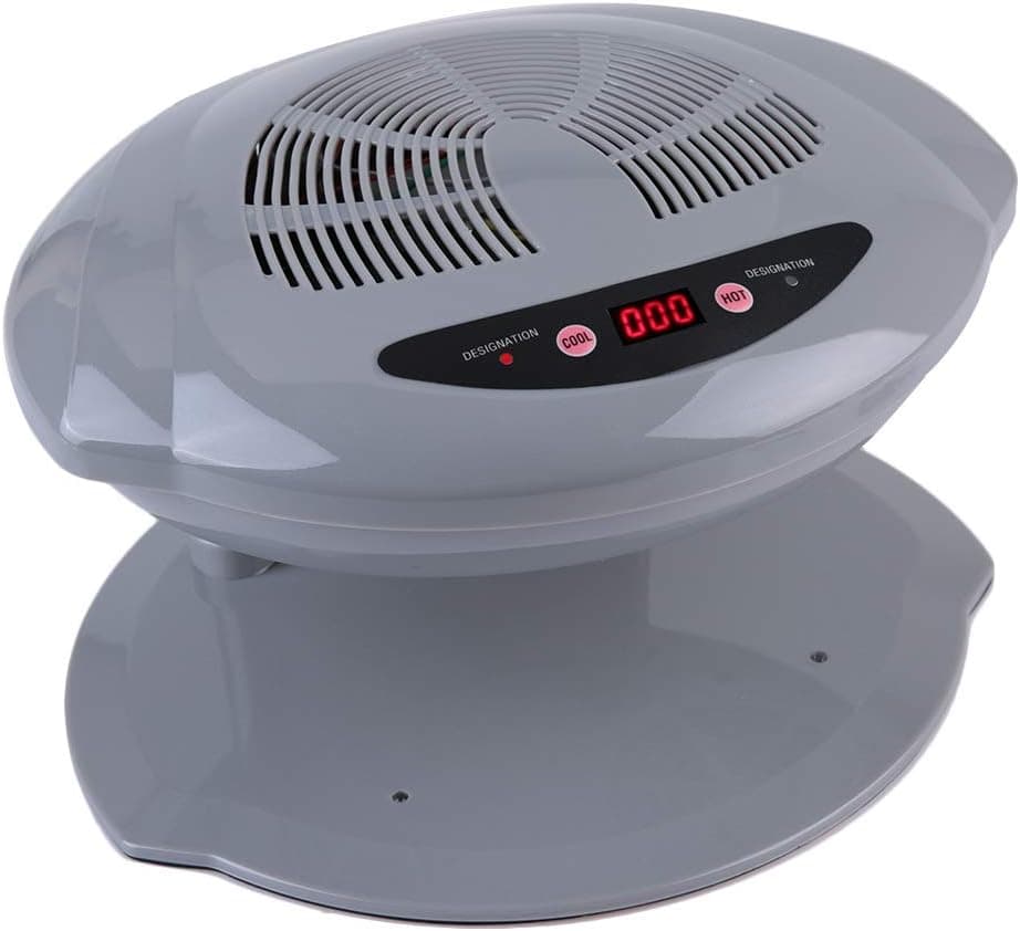 Air Nail Dryer for Both Hands and Feet 2 in 1 HotCold Air Blow Automatic Sensor Nail Polish Fan Blow Dryer Professional Manicure Tool Machine for Home Salon US Plug 110V Grey