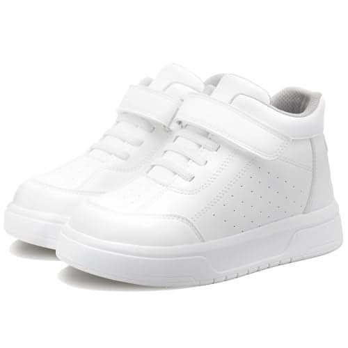 Kids Orthopedic Shoes with Ankle and Arch Support,Fashion Thick Sole Corrective Sneakers White 9 Toddler