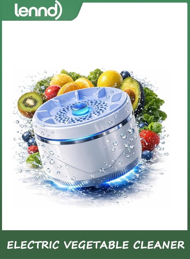 New Fruit and Vegetable Washing Machine, Countertop Fruit Washing Machine, Electric Vegetable Cleaner, Device Waterproof, for Fruits, Suitable for Use in the Kitchen (1PCS)
