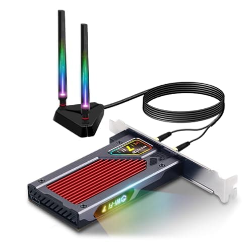 FENVi WiFi 7 PCIe Card for Desktop 93Gbps TriBand Adapter with Bluetooth 54 6GHz Band for Gaming Streaming Compatible with Windows 1011 64bitNot Compatible with AMD Motherboard