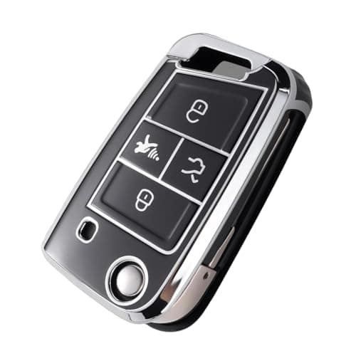 Tautrophen Key Fob Cover for Volkswagen 20152024 Tiguan Golf GTI Altas Jetta Taos