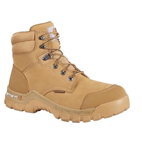 Carhartt Mens 6 Wheat Waterproof Rugged Flex Work Boot Composite Toe Wheat 10 EE