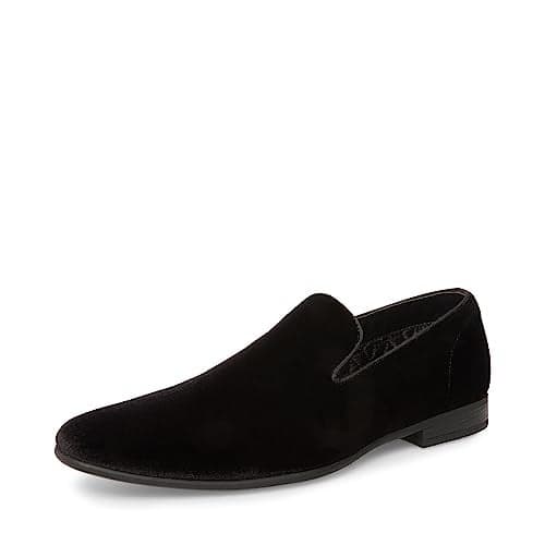 Steve Madden Men's Laight Loafer, Black Velvet, 7.5