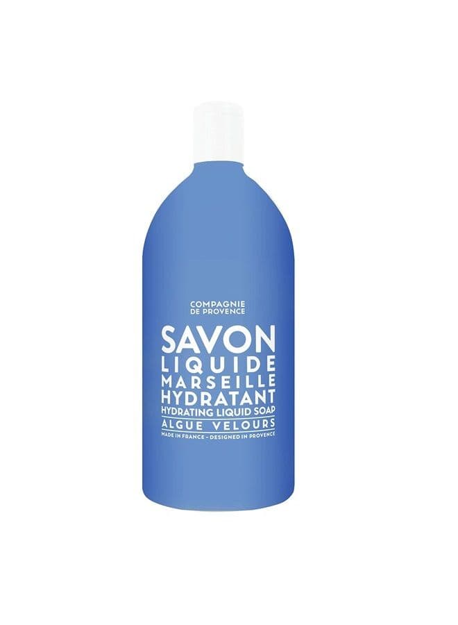 Compagnie de Provence Savon de Marseille Extra Pure Liquid Soap - Velvet Seaweed - 33.8 fl oz Plastic Bottle Refill