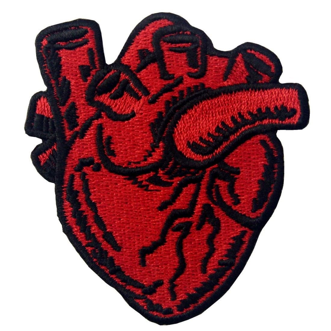 XRay Anatomical Heart Embroidered Badge Iron On Sew On Patch