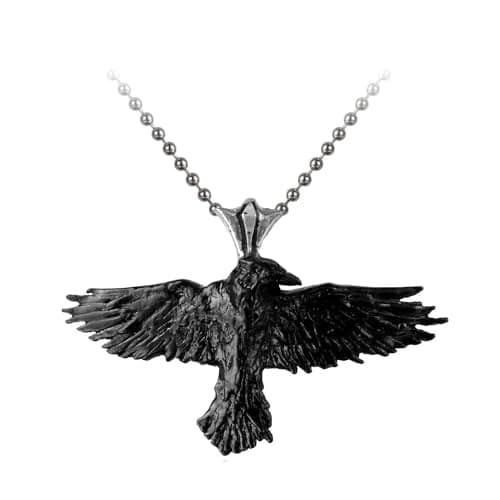 Black Raven Alchemy Gothic Necklace