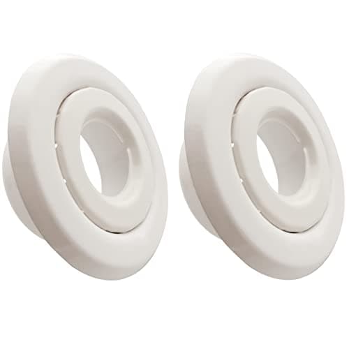 Happy Tree (2 Pack) 3/4" IPS Fire Sprinkler Head Escutcheon Plate Standard Cover Trim Ring Two Piece Rosette White Fire Sprinkler Covers for Ceiling