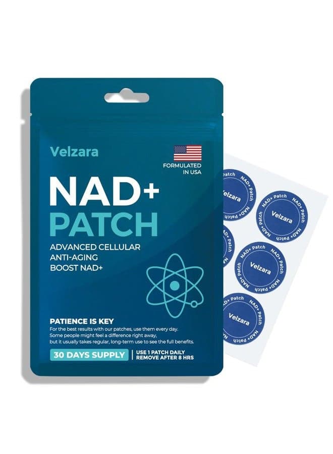 NAD+ Patches Comfortable All-Day Wear Vegan, Water-Resistant 30 Patches
