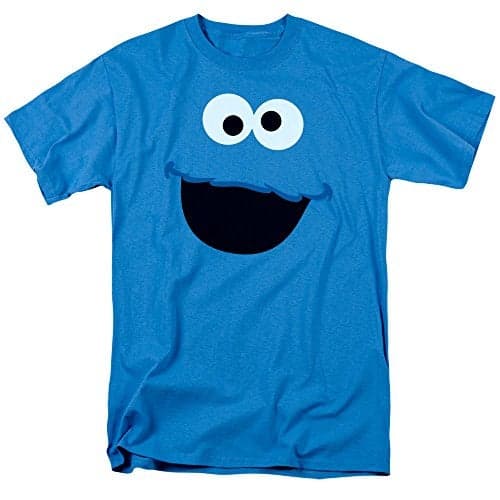 Popfunk Sesame Street Cookie Monster Halloween Costume T Shirt & Stickers (Large)