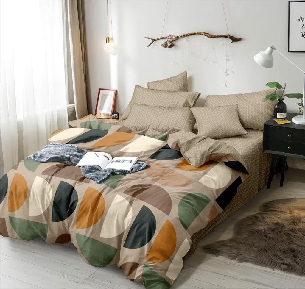 Castiqa Premium Cotton King Size Quilt Cover/Duvet Cover/Rajai Cover/Blanket Cover with Zipper Closure (Single 60x90, Orange)