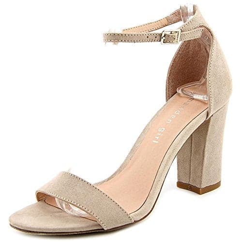 Madden Girl Womens Beella Heeled Sandal Blush Fabric 7