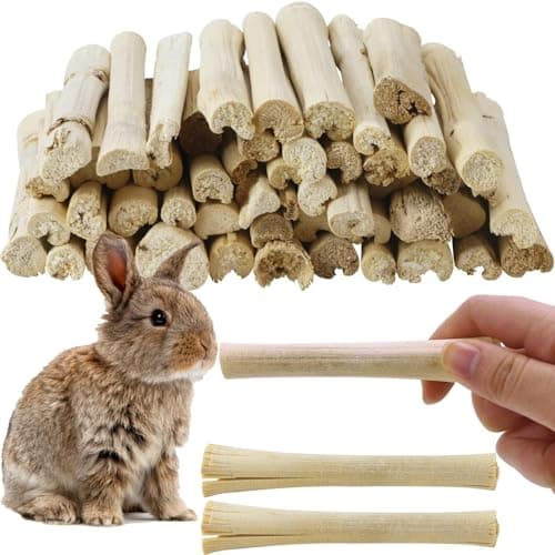 WYOMER 2lb Natural Sweet Bamboo Chew Toys for Pets Molar Chew Sticks Treats for Animals