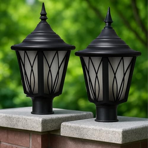 SINOMAN Gate Light for Pillars and Posts Weatherproof Exterior Lighting Fixture Outdoor Lamp for Entrance, Patio Columns and Modern Design for Home Decor (Without Bulb)