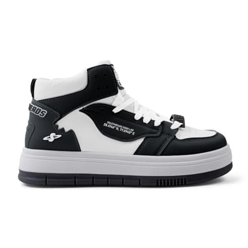 SOLETHREADS WRAP Sneakers for Women | Stylish & Fashionable| Comfortable|Walking Shoes| Lightweight Flexible| Skid-Resistant| Everyday |Casual Shoes for Women|Black/White|UK 8