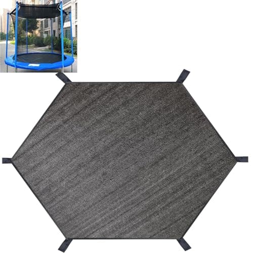XATAMIO Trampoline Shade Cover Trampoline Cover for 8FT 10FT 12FT 14FT 16FT Straight Pole Round Trampoline Sun Protection Easy to Installfor Backyard Playground8FT 6 Poles
