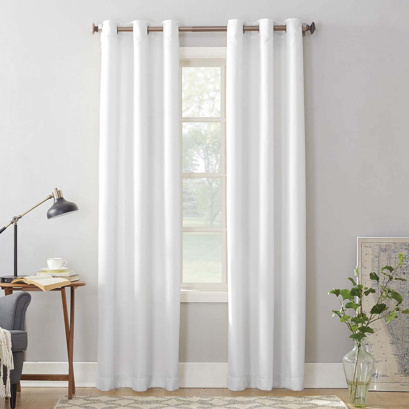 No 918 Montego Casual Textured SemiSheer Grommet Curtain Panel