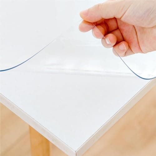 Eisdroma Clear Table Cover - 12 x 40 Inch, 1.5mm Thick Plastic Mat, Protector for Desks and Tables
