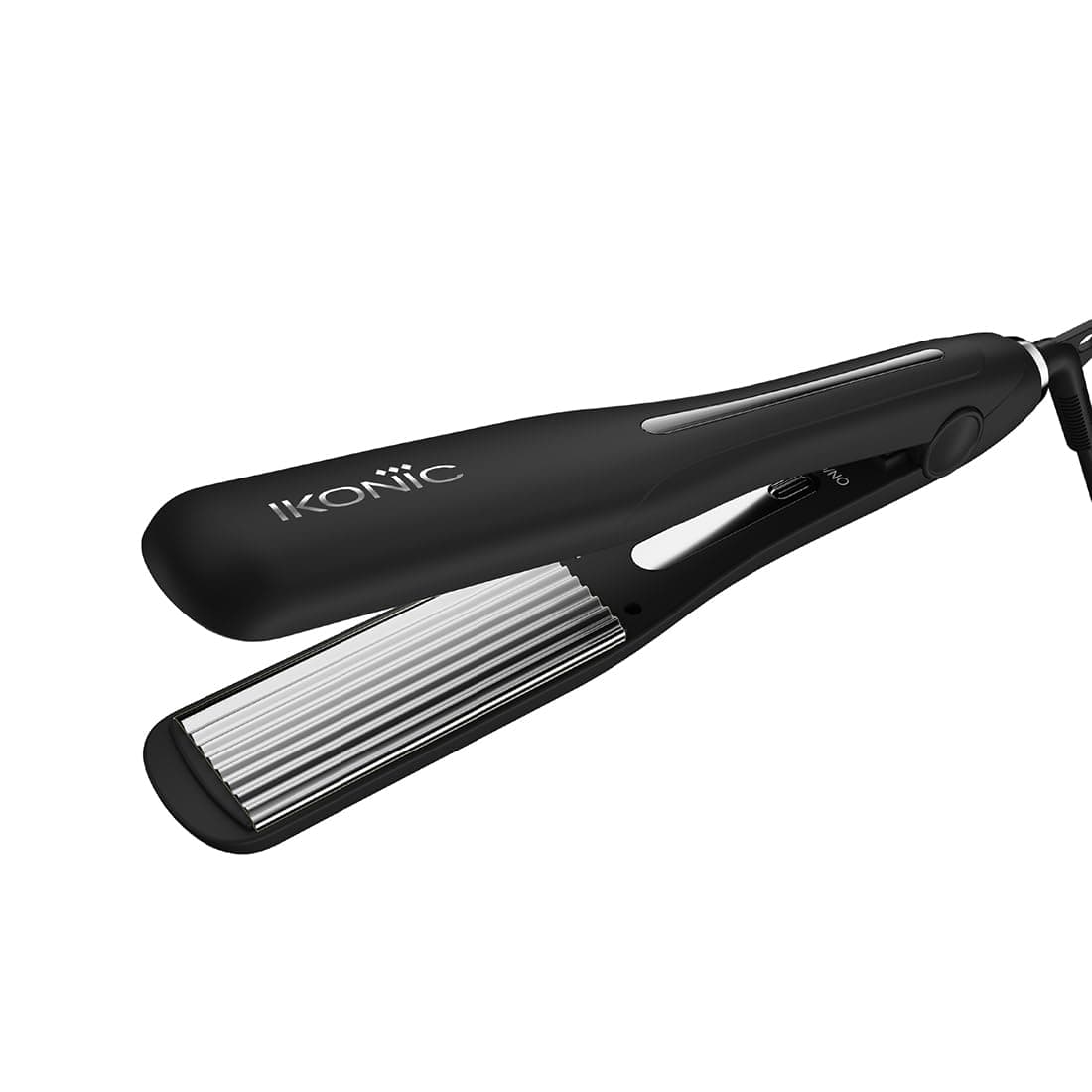 IKONIC PROFESSIONAL PRO TITANIUM HAIR CRIMPER for Women Hair Crimping Machine 15 Floating Micro Crimp Technology Plate with 9 foot 360 Swvel Cord and Universal Voltage