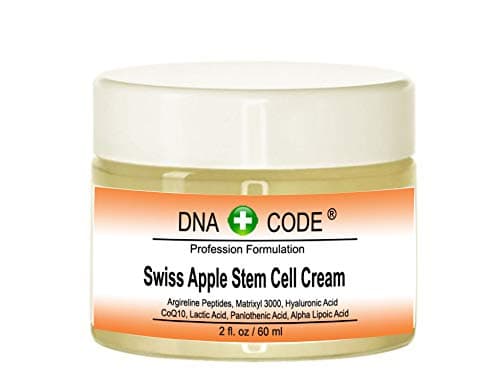 DNA Code®- Swiss Apple Stem Cell Cream w/Argireline, Matrixyl 3000, Hyaluronic Acid, CoQ10. Big 2 OZ or 4 OZ