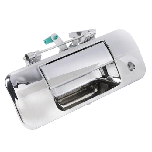 Gledewen Chrome Tailgate Door Handle, Compatible with Toyota Tundra 2007-2013, Exterior Rear with Keyhole | Replaces# 69090-0C040, 81213, TO1915113 Liftgate Outside Door Latch Handle