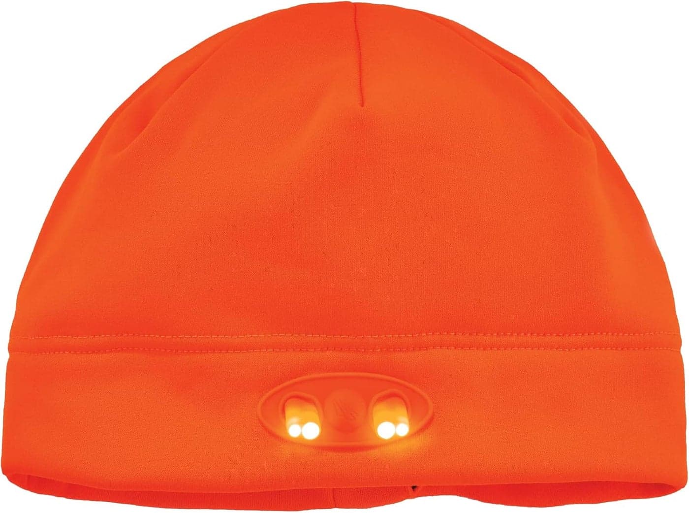 Ergodyne Standard Beanie Winter Hat with LED Lights Orange One Size