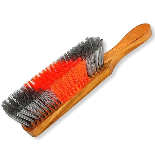 DroliaFresh Premium Carpet Cleaning Brush for Home, Multipurpose Dirt and Dust Cleaner with Wooden Handle and Long Bristles, Ideal for Sofa, Car, Bed, Curtains, Mats, Rugs Pack of 1