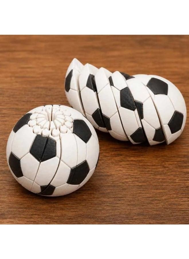 Football Fidget Ball Toy, 3D Printed Twisty Fidget Egg Stress Relief Desk Fidget, Relieve Anxiety Fidget Ball Sensory Puzzle, Easter Basket Stuffers and Desk Toy for Teens Kids Adults (Football)