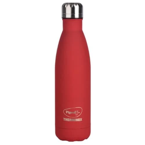 Pigeon by Stovekraft Aqua Galaxy Stainless Steel Double Walled Leak Proof Thermos Water Bottle with Copper Coating Inside for Better Hot and Cold Retention 500 ml (Red) (1 Year Warranty)