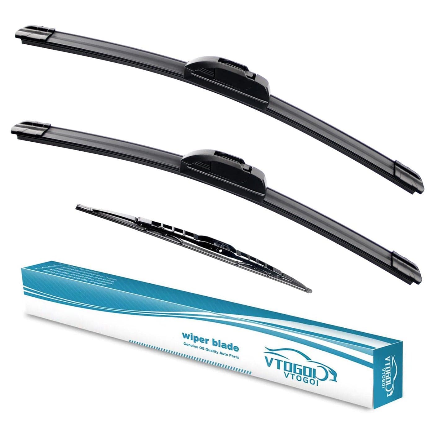 VTOGOI Wiper Blades With Rear Wiper Blades Set For MercedesBenz G63 AMG 20132018 Automotive Replacement Windshield Wiper Blades That Meet OEM Quality Easy DIY Install 161615Set of 3