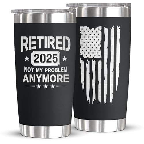 TinhCD Store Retirement Gifts for Men Women 2025, Teacher, Coworkers Leaving, Funny, Happy Retirement, Goodbye Gift, Farewell Gifts For Coworkers, 20oz Coffee Tumbler