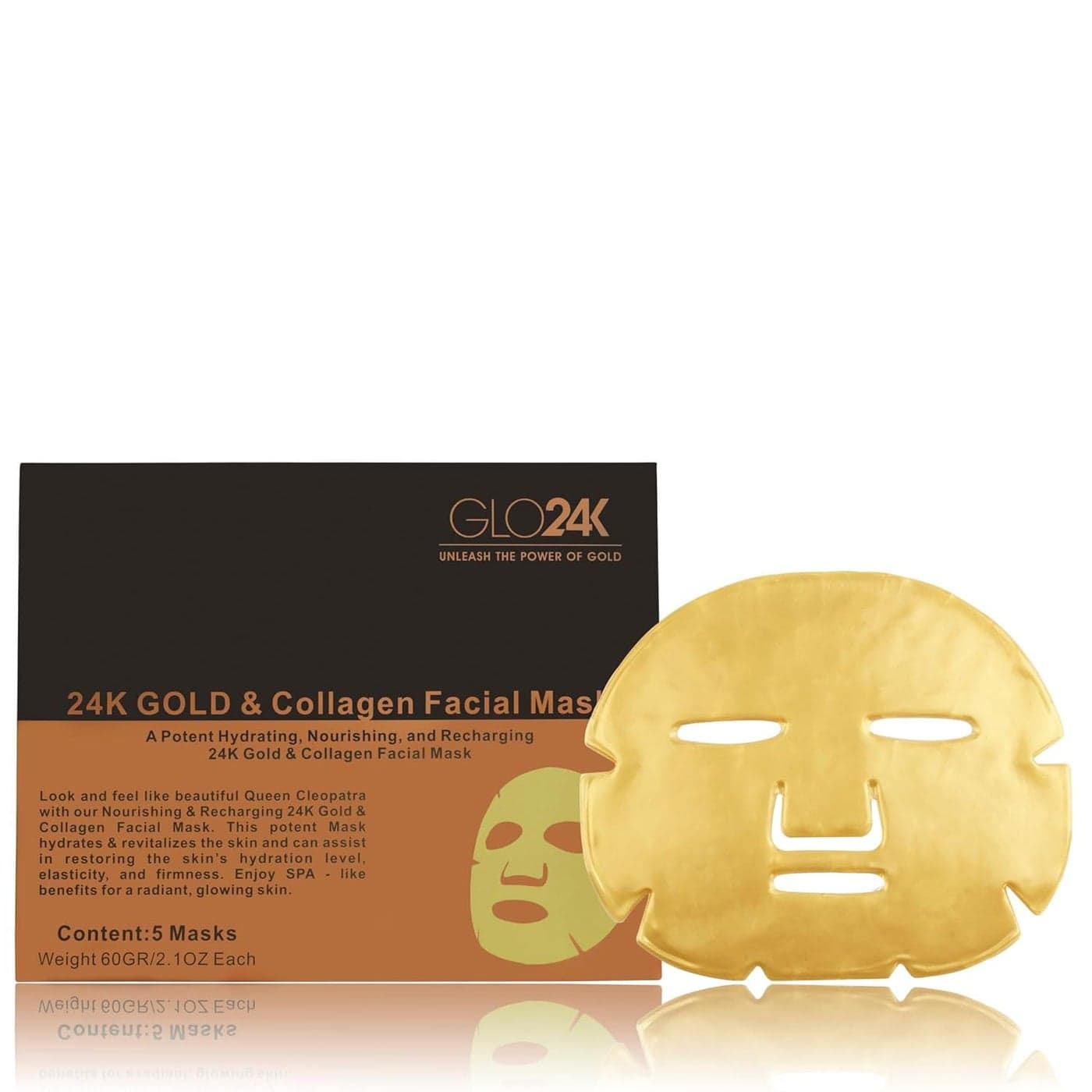 24K GOLD and Collagen Facial Mask A Potent Hydrating Nourishing and Recharging 24K Gold and Collagen Facial Mask