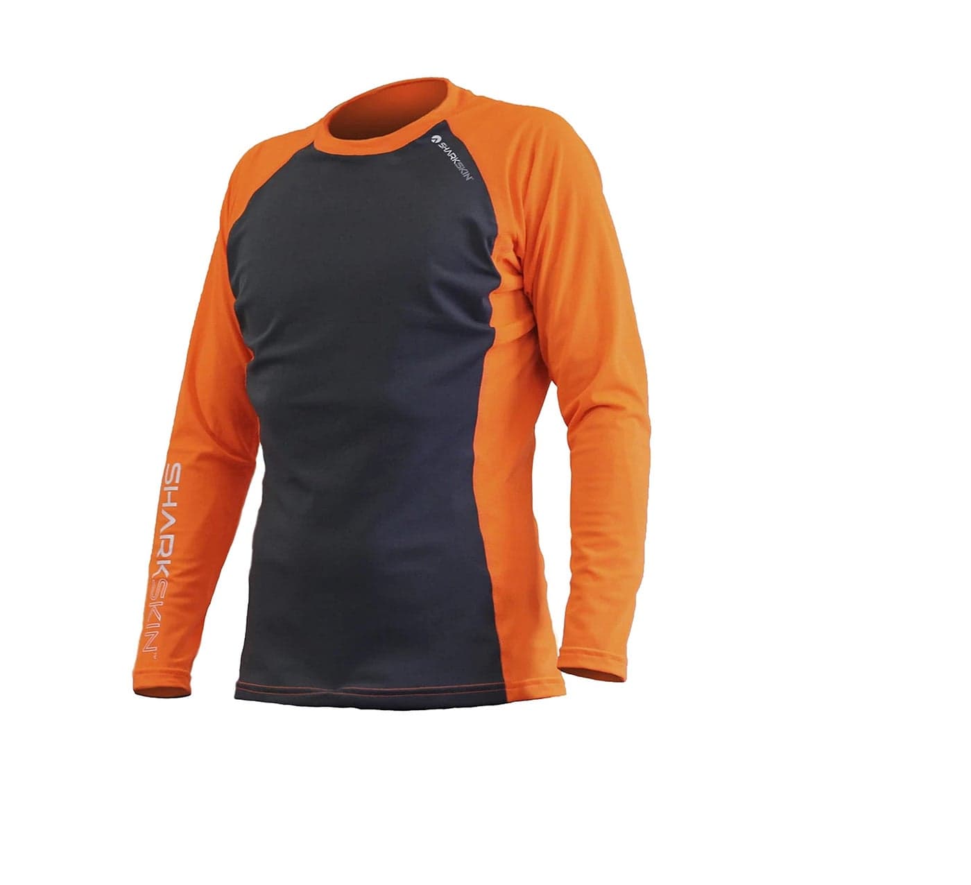 Sharkskin Rapid Dry Unisex Long Sleeve Shirt (Orange, Medium)
