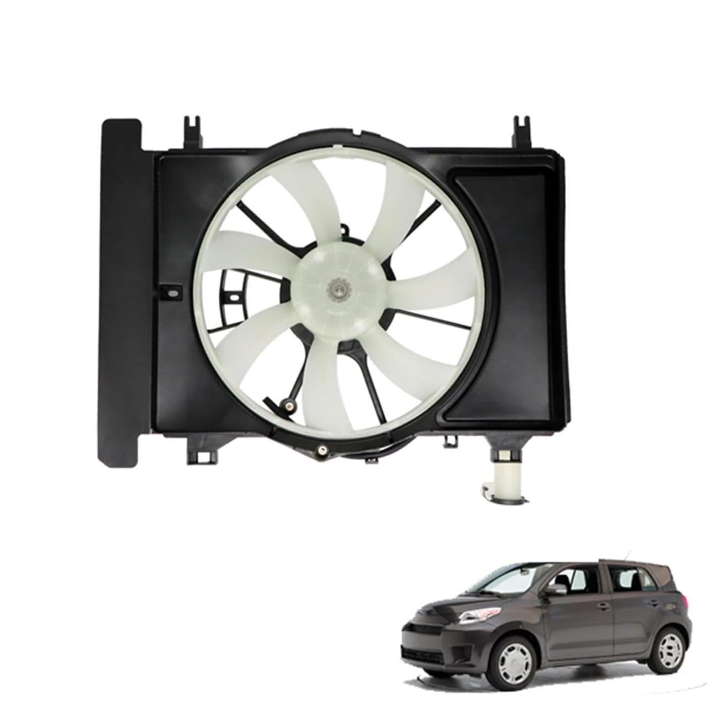 munirater Radiator Cooling Fan Assembly Replacement for 20062015 Yaris 15L 20082014 Scion XD 18L 621620 TO3115145