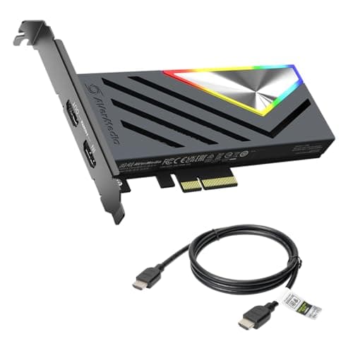 AVerMedia HDMI 21 Internal PCIe Capture Card for Streaming and Recording 4K60 with UltraLow Latency on PS5 PS4 Pro Xbox Series XS Xbox One X Switch Games GC575 Live Gamer 4K 21